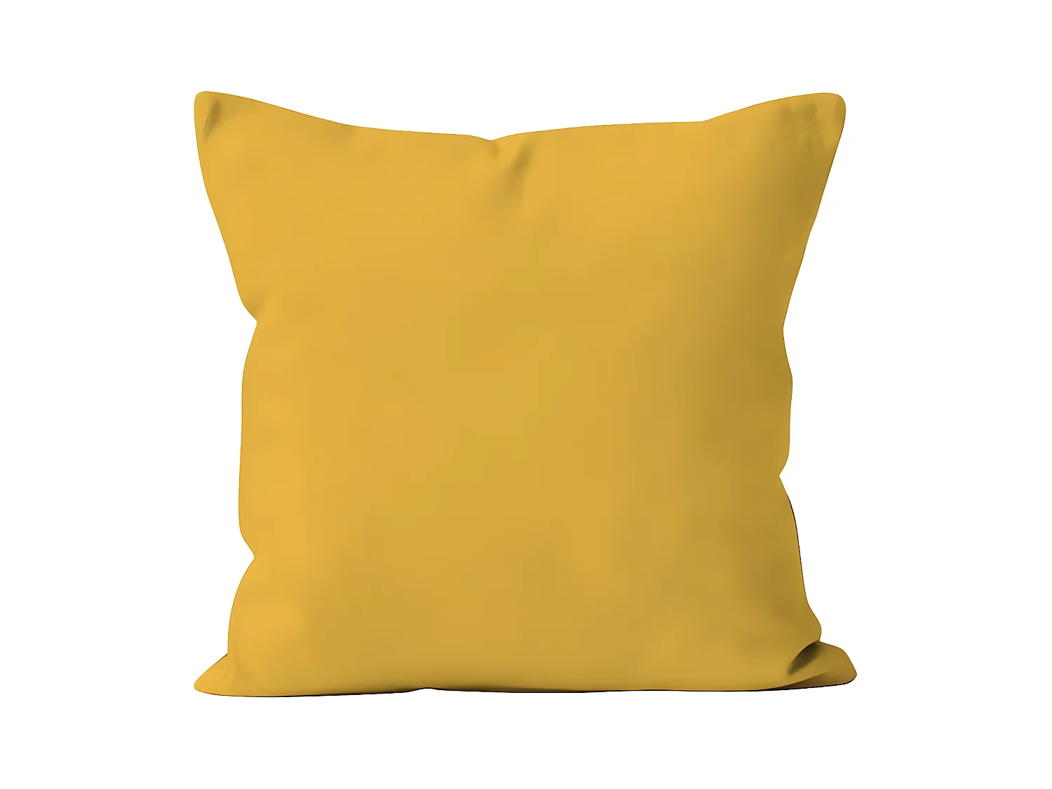Coussin déhoussable 40x40 cm ALIX jaune radieux, par Soleil d'ocre