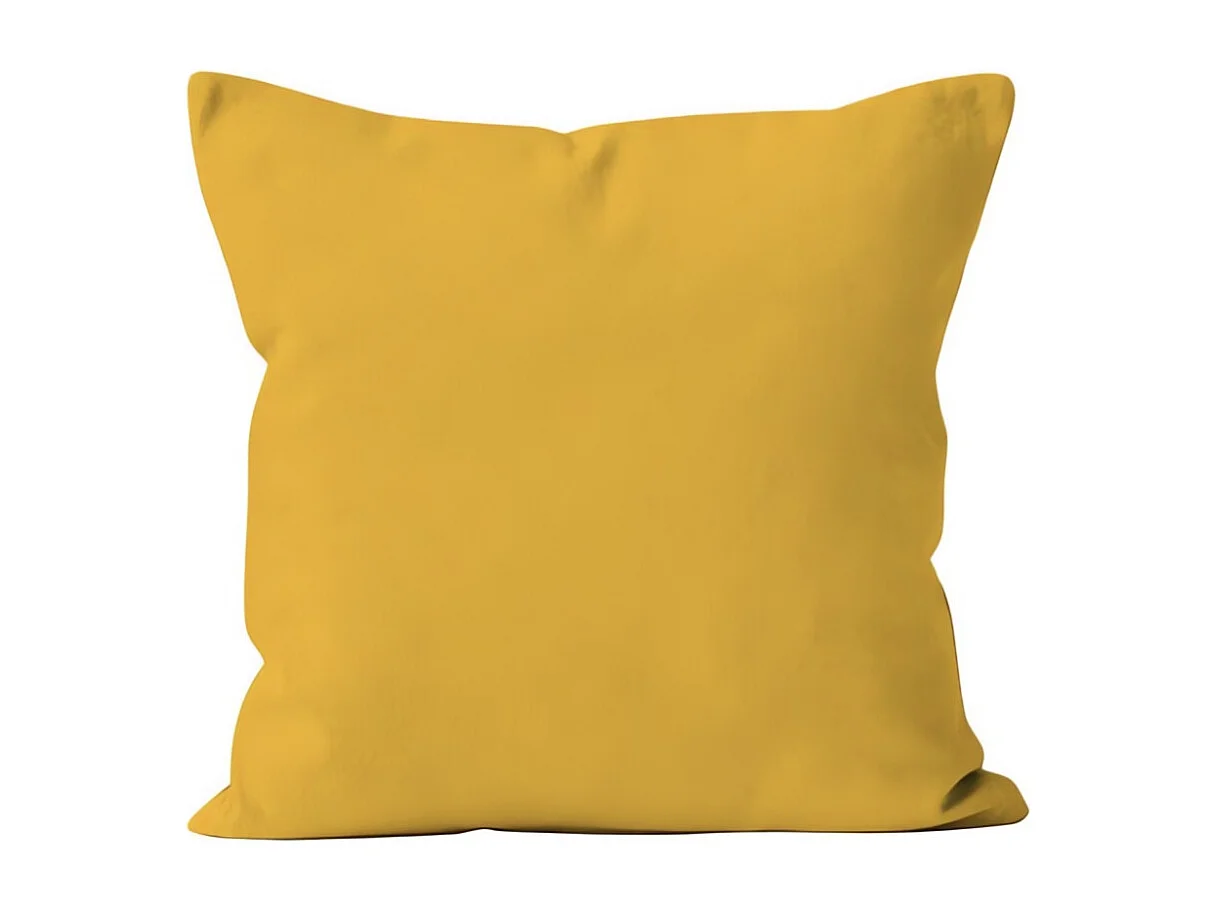 Cojín extraíble 40x40 cm ALIX amarillo radiante, por Soleil d'ocre