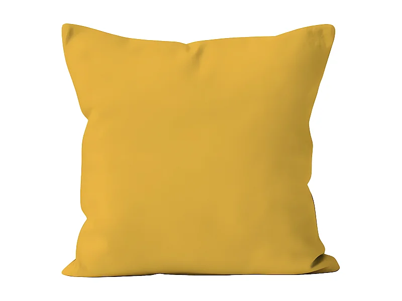 Cojín extraíble 40x40 cm ALIX amarillo radiante, de Soleil d'ocre