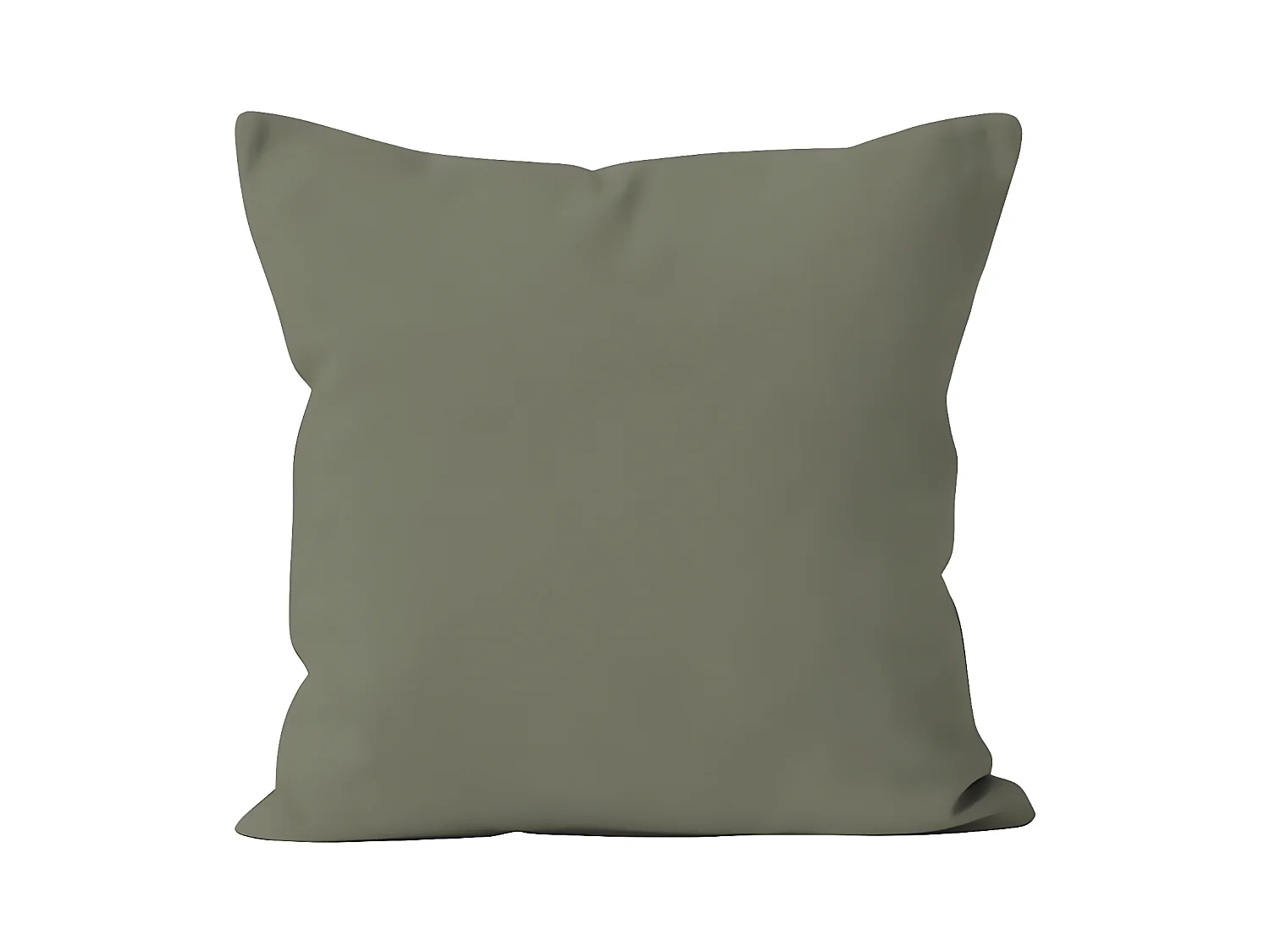 Coussin déhoussable 40x40 cm ALIX kaki , par Soleil d'ocre