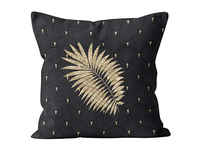 Coussin imprimé pur coton 45x45 cm ELEGANCE, par Soleil d'Ocre