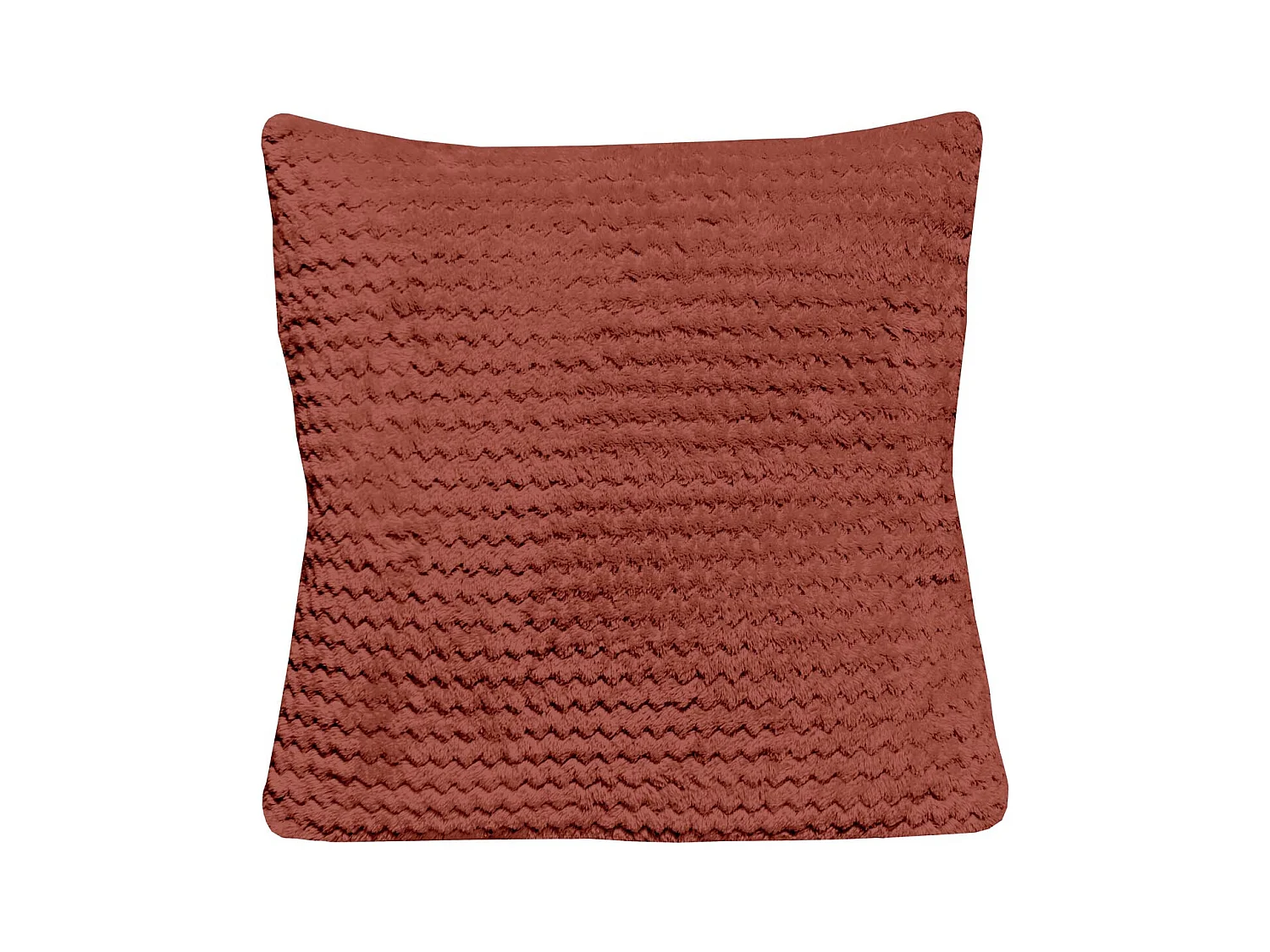 Coussin 45x45 cm COCOONING brique, par Soleil d'Ocre