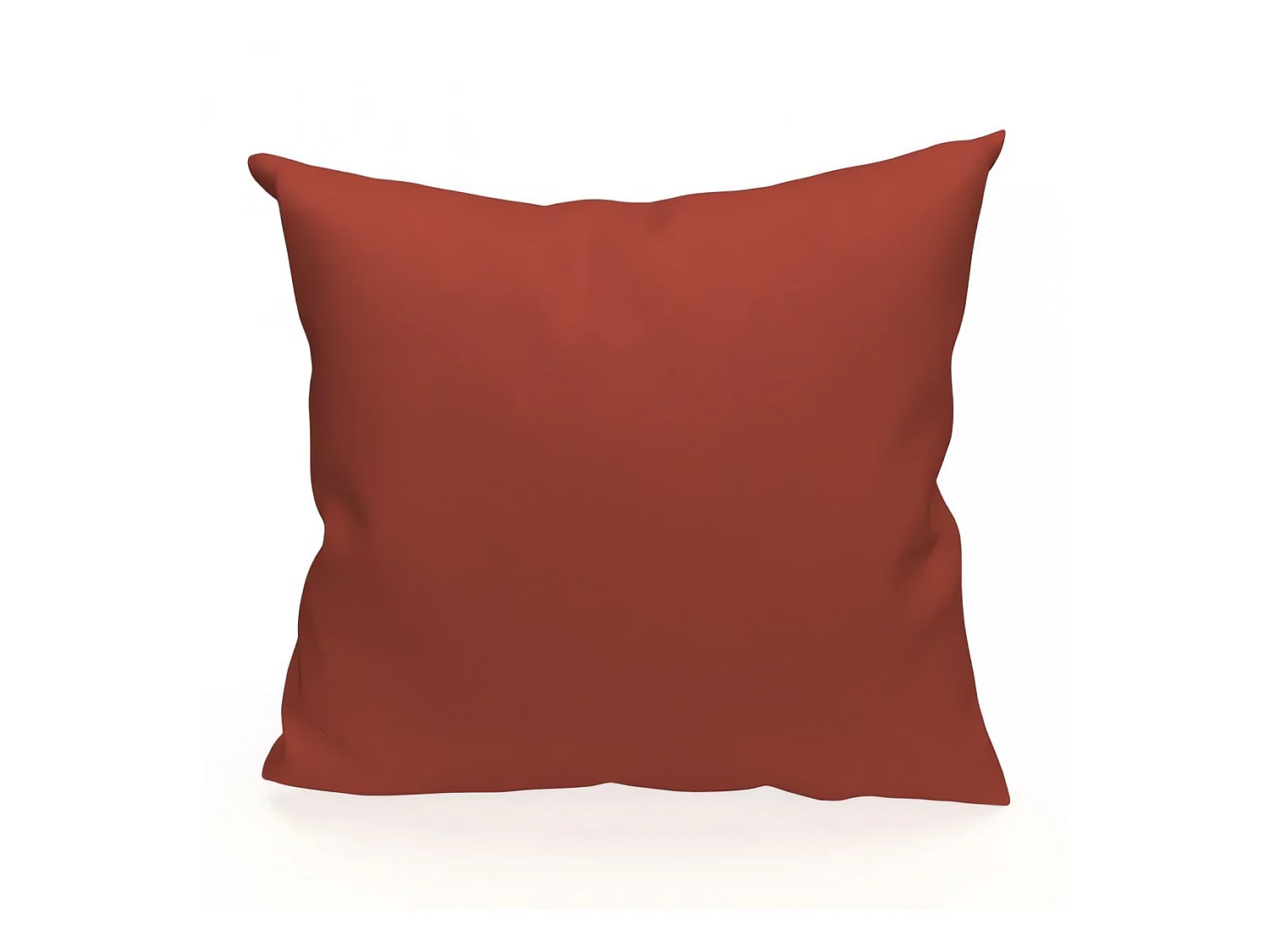 Coussin en coton 40x40 cm PANAMA brique, par Soleil d'Ocre