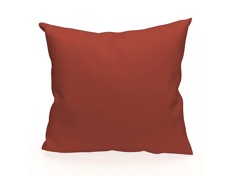 Coussin en coton 40x40 cm PANAMA brique, par Soleil d'Ocre
