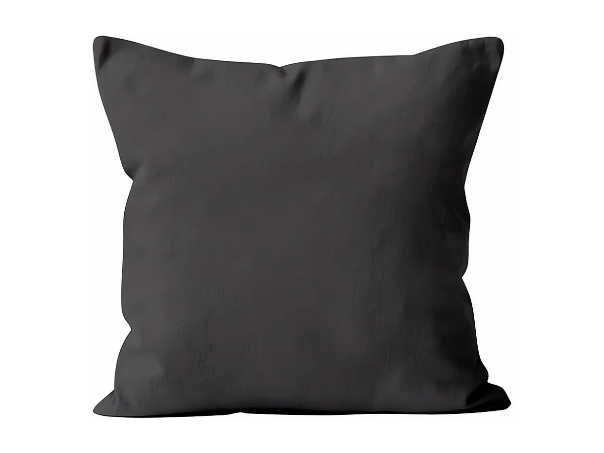 Coussin déhoussable 60x60 cm ALIX anthracite, par Soleil d'ocre