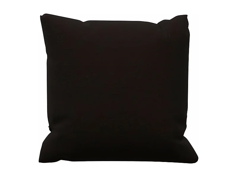 Coussin en coton 40x40 cm PANAMA noir, par Soleil d'Ocre