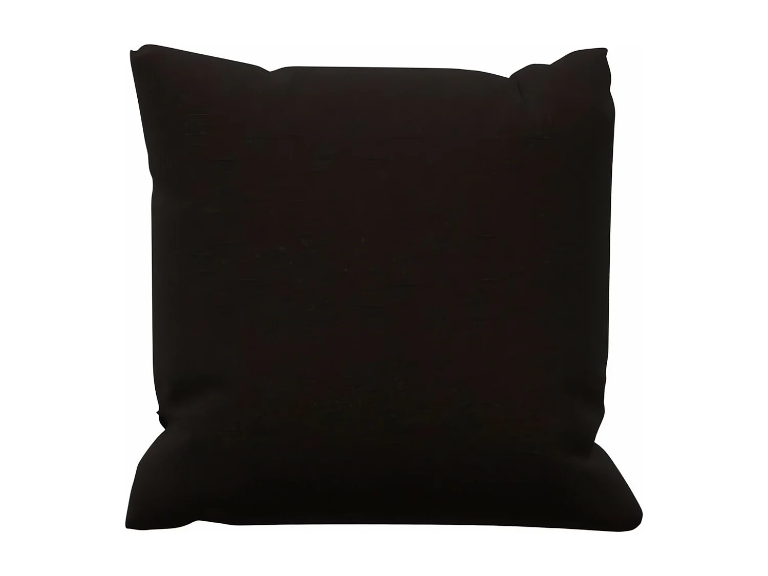 Coussin en coton 40x40 cm PANAMA noir, par Soleil d'Ocre