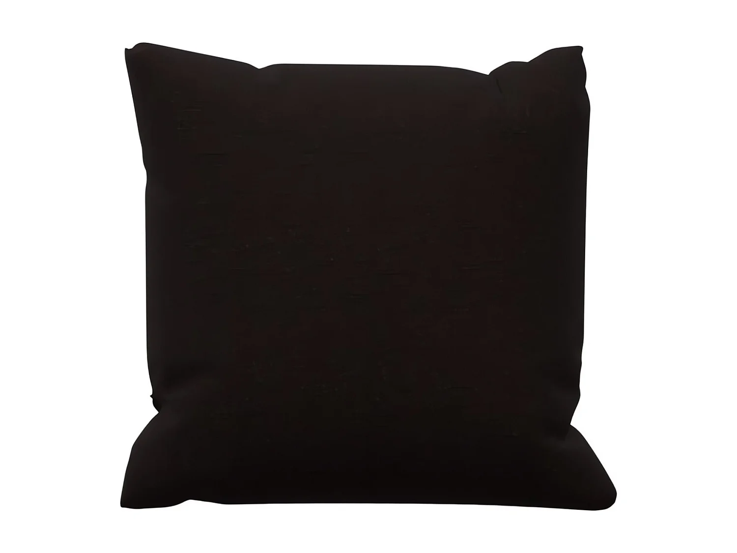 Coussin en coton 40x40 cm PANAMA noir, par Soleil d'Ocre