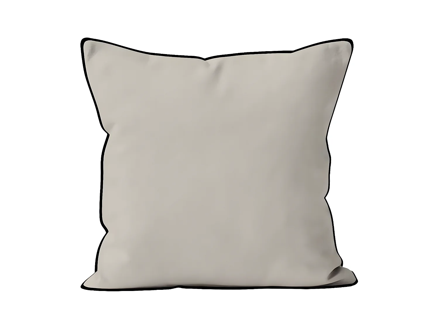 Coussin en microfibre lavée 40x40 cm BOHEME lin, par Soleil d'Ocre