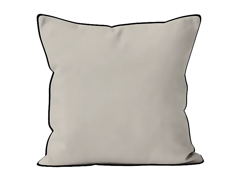 Coussin en microfibre lavée 40x40 cm BOHEME lin, par Soleil d'Ocre