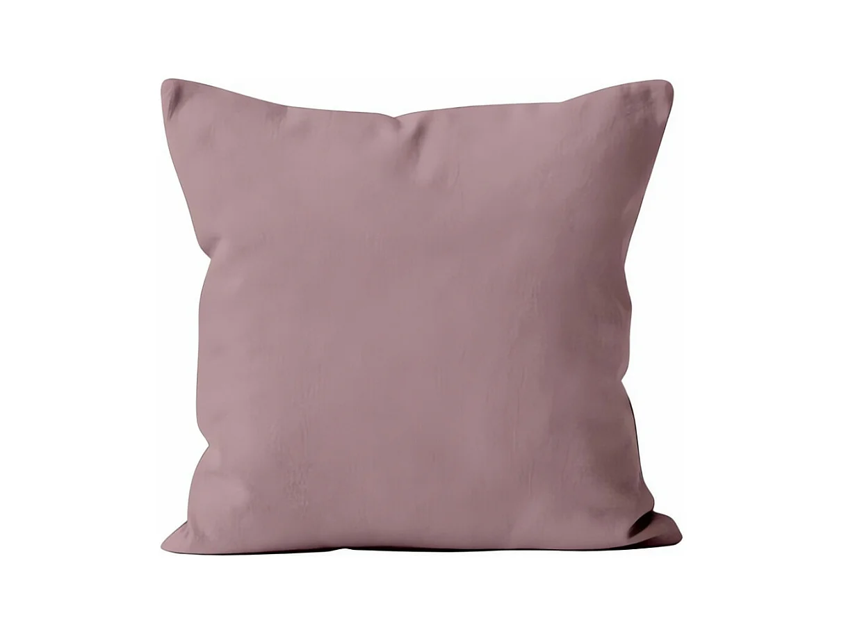 Coussin déhoussable 60x60 cm ALIX rose, par Soleil d'ocre