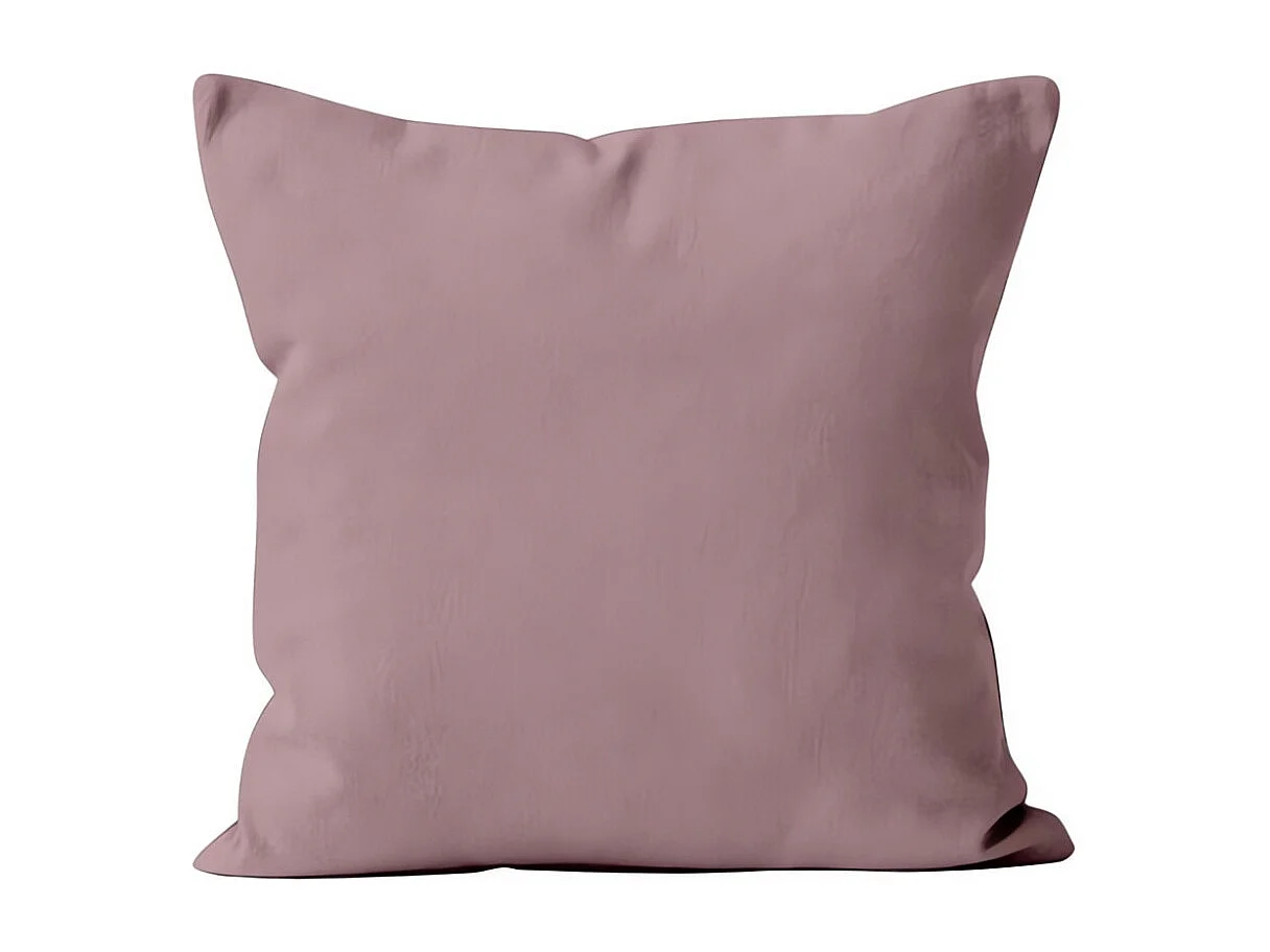 Coussin déhoussable 60x60 cm ALIX rose, par Soleil d'ocre