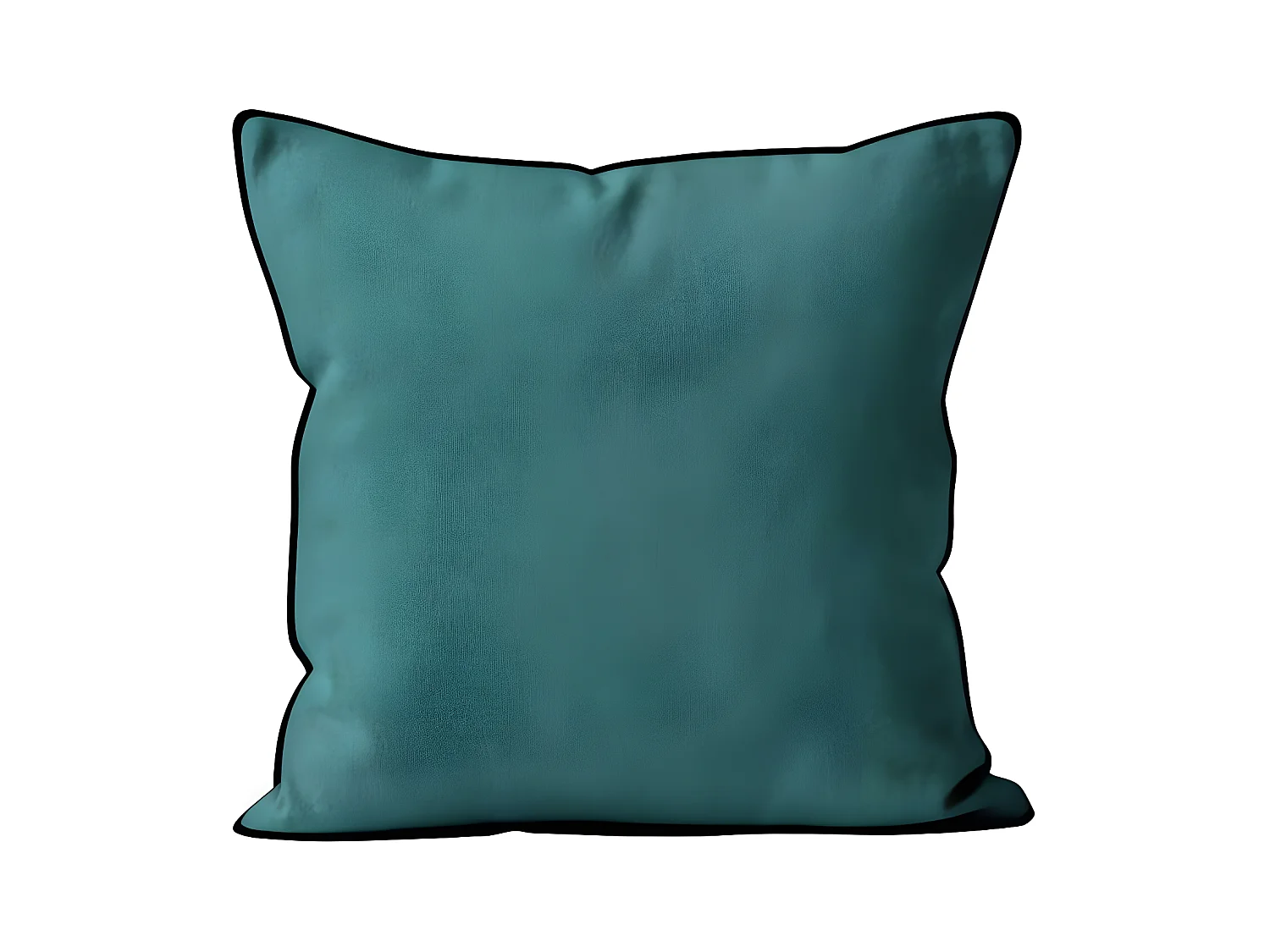 Coussin en microfibre lavée 60x60 cm BOHEME bleu celadon, par Soleil d'Ocre
