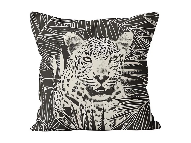 Coussin déco pur coton 40x40 cm SAFARI, par Soleil d'Ocre