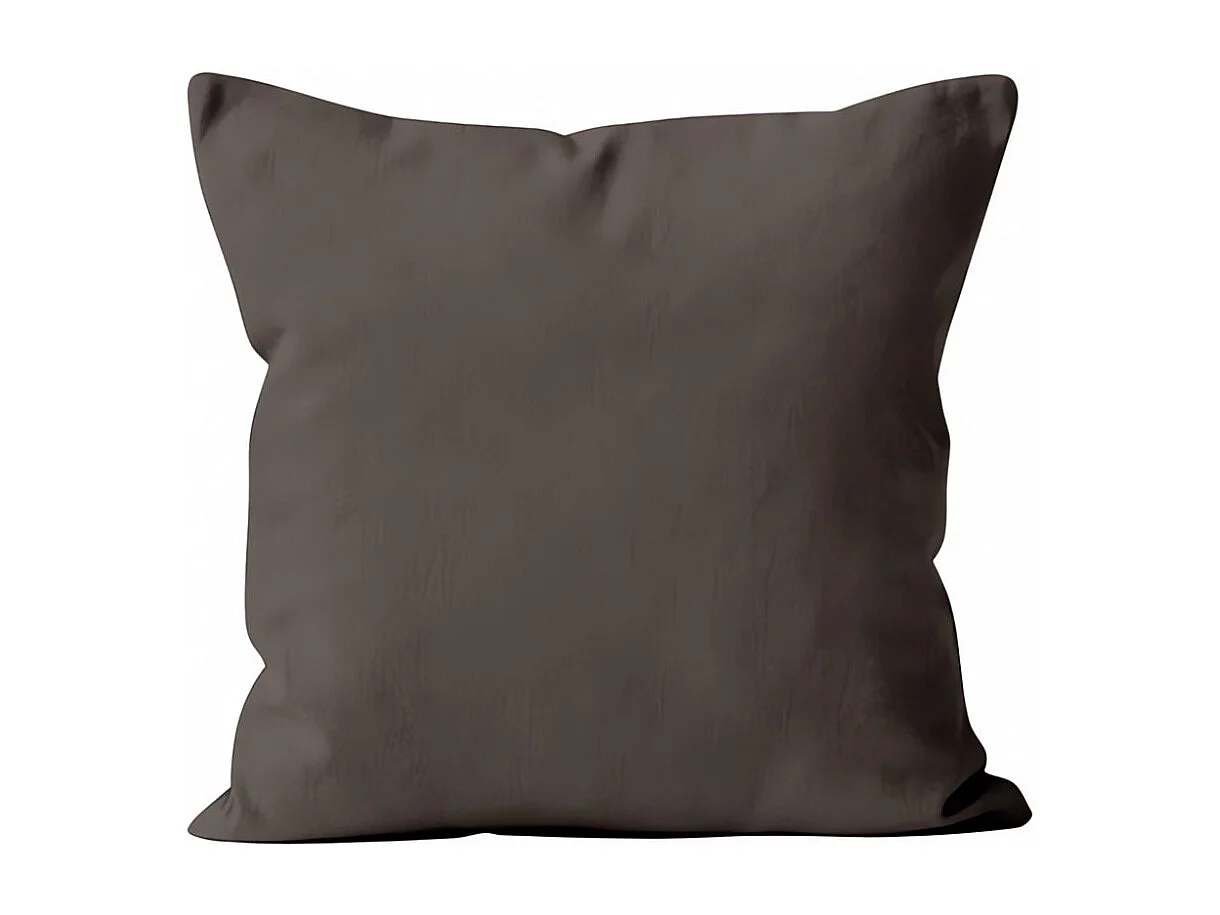 Coussin déhoussable 60x60 cm ALIX moka, par Soleil d'ocre