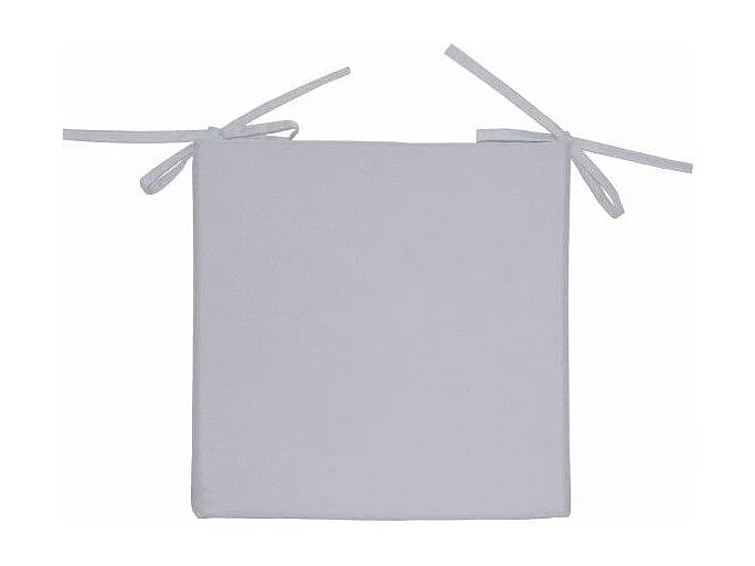 Cojin de silla de exterior impermeabilizada 40X40x5 cm ALIX gris, de Soleil d'ocre