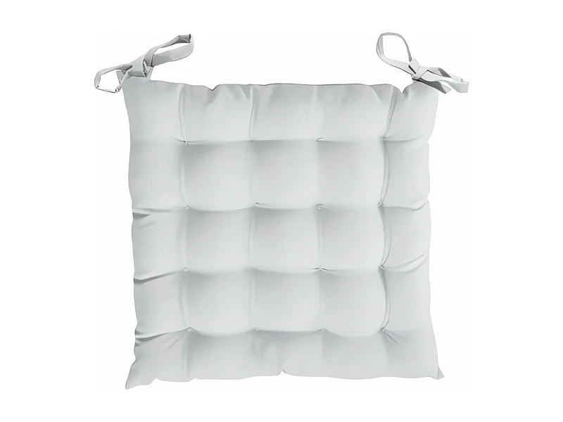 Cojin de silla acolchado 40x40 cm ALIX blanco