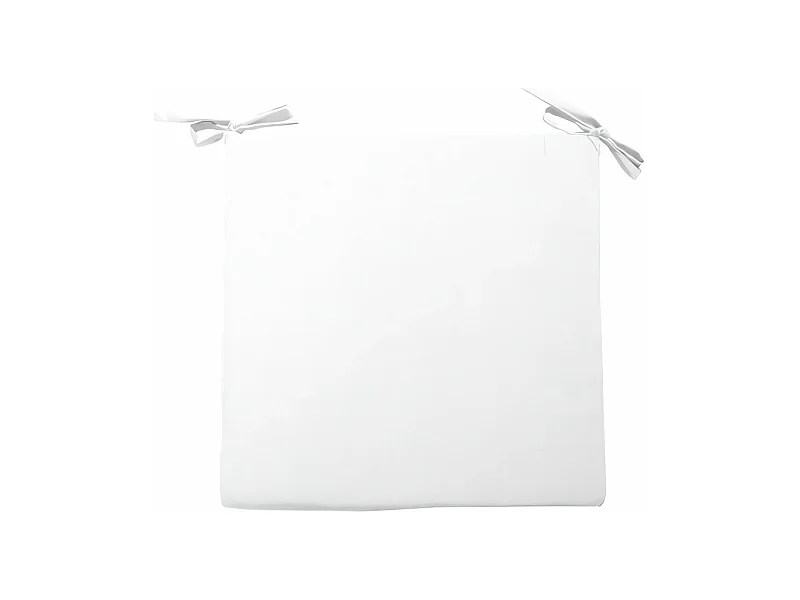 Dessus de chaise 40x40 cm ALIX blanc, par Soleil d'ocre