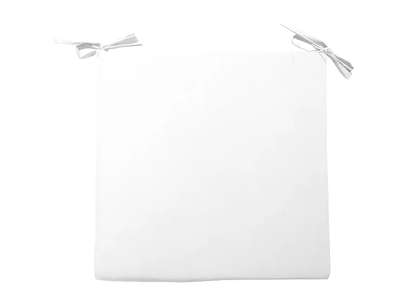 Dessus de chaise 40x40 cm ALIX blanc, par Soleil d'ocre