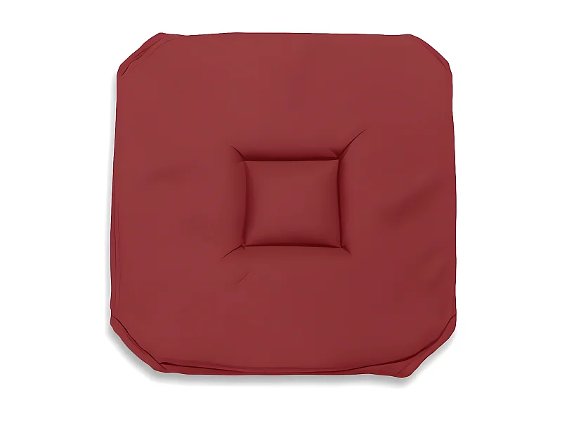 Dessus de chaise gobelin 40x40X3 cm ALIX rouge, par Soleil d'ocre