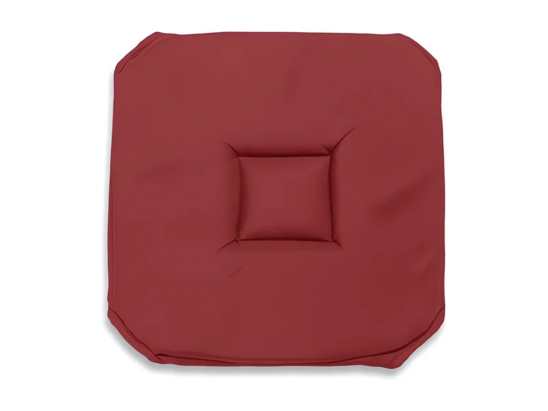Dessus de chaise gobelin 40x40X3 cm ALIX rouge, par Soleil d'ocre