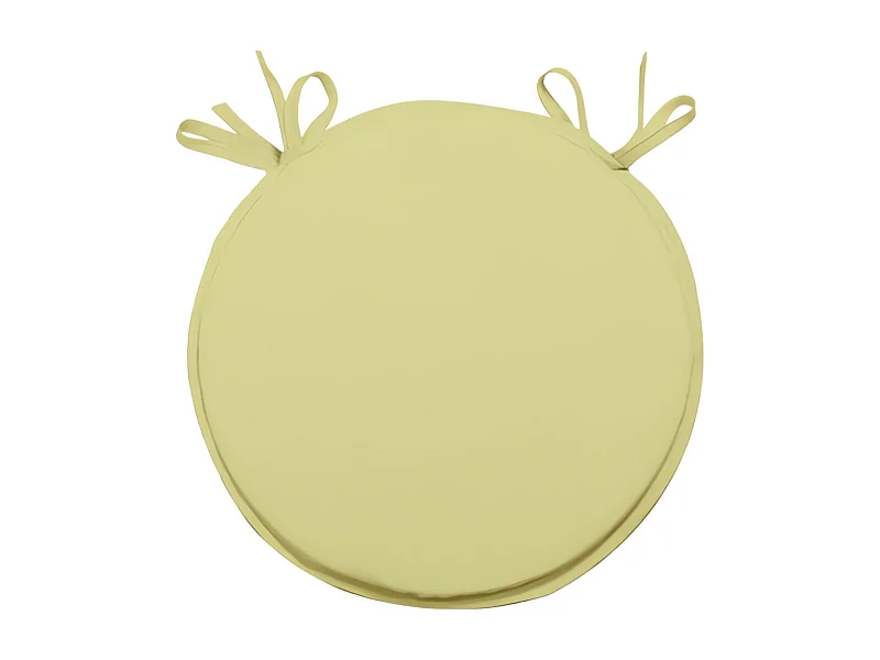 Dessus de chaise bistrot 40 cm ALIX vert citron, par Soleil d'ocre