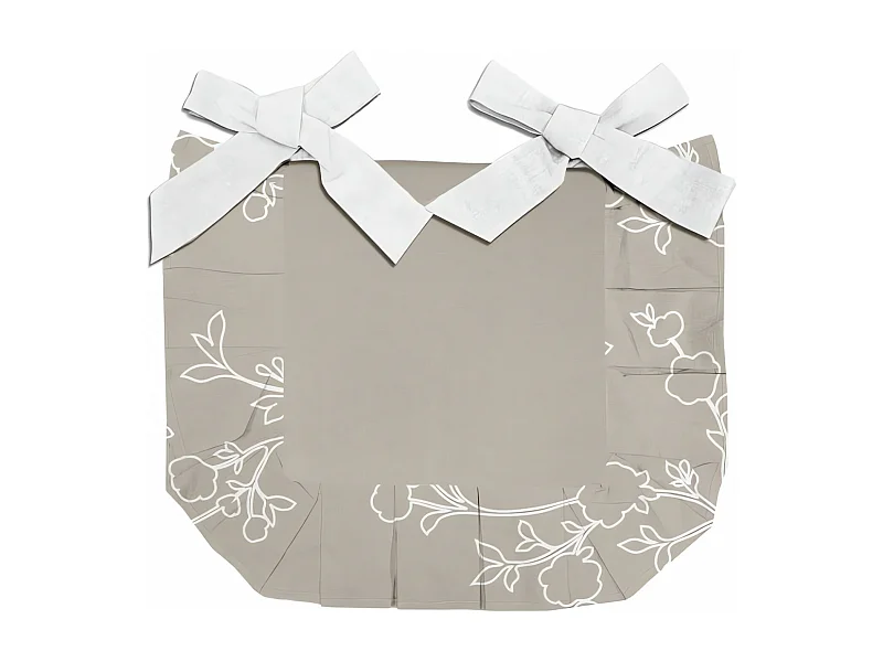 Dessus de chaise en pur coton 40x40x3 cm ROMANCE, par Soleil d'Ocre