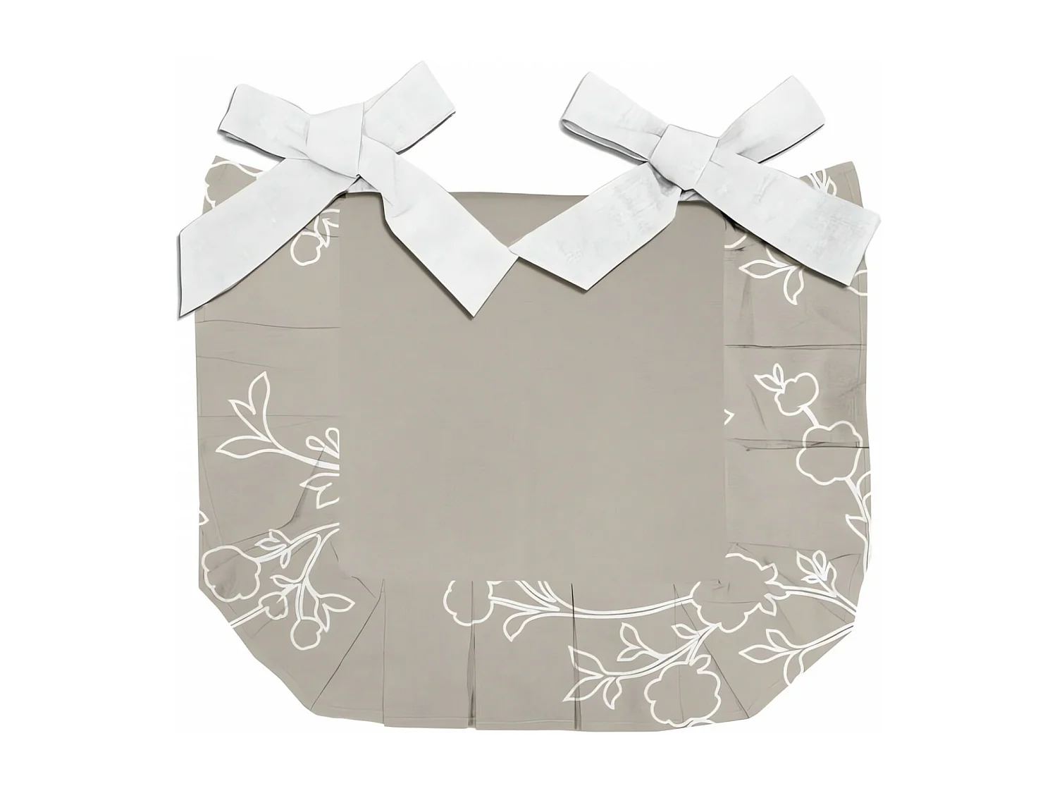 Cojin de silla de puro algodón 40x40x3 cm ROMANCE, de Soleil d'Ocre