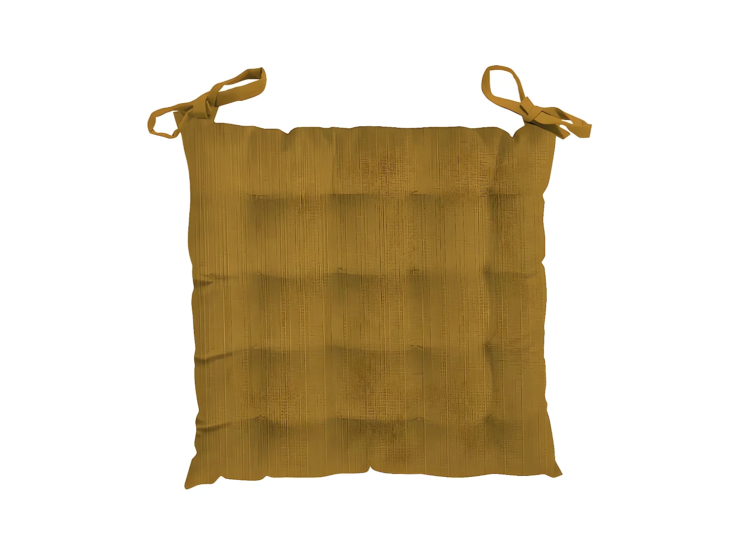 Dessus de chaise capitonné en velours 40X40X5 cm VELVET ocre, par Soleil d'Ocre