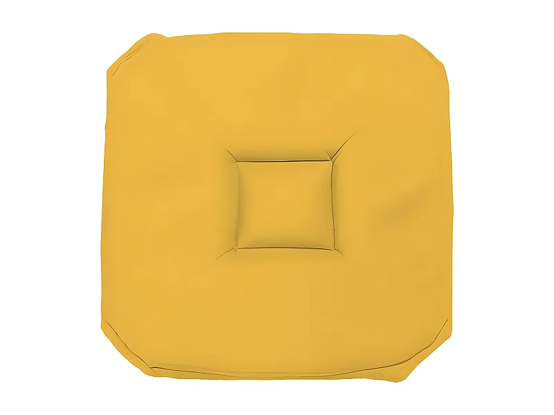 Dessus de chaise gobelin 40x40X3 cm ALIX jaune radieux, par Soleil d'ocre