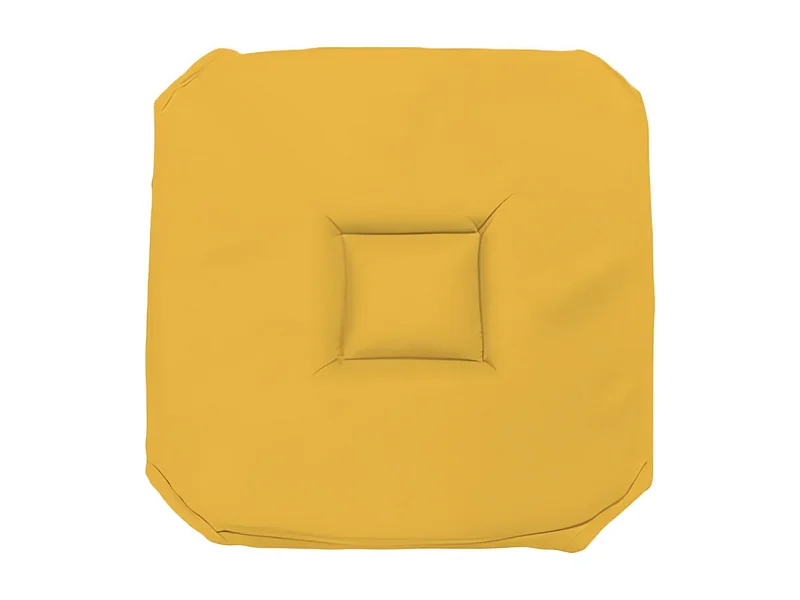 Dessus de chaise gobelin 40x40X3 cm ALIX jaune radieux, par Soleil d'ocre