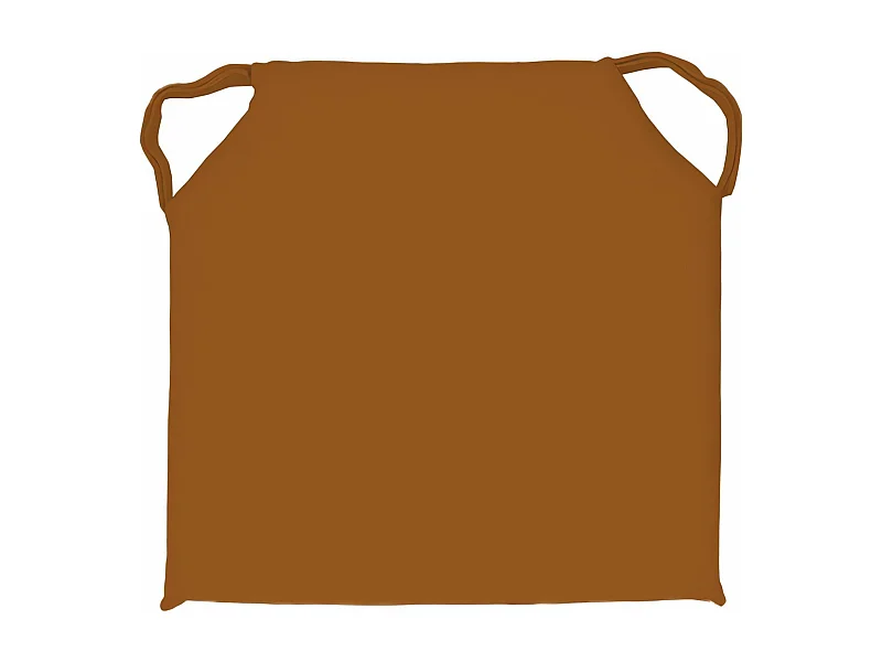 Cojin de silla de algodón lavado 40x40x4 cm SPIRIT bronce, de Soleil d'Ocre