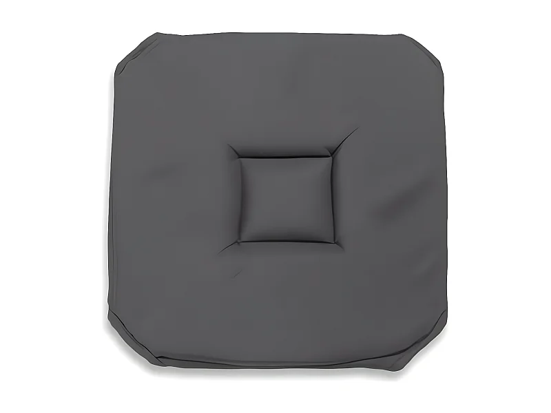 Dessus de chaise gobelin 40x40x3 cm ALIX anthracite, par Soleil d'ocre