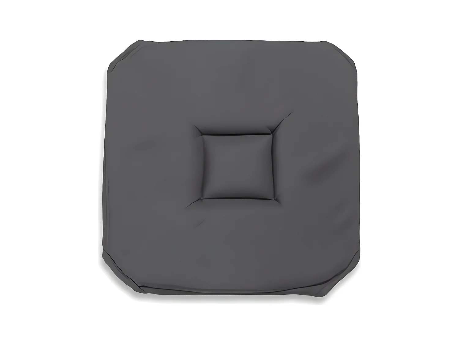 Dessus de chaise gobelin 40x40x3 cm ALIX anthracite, par Soleil d'ocre