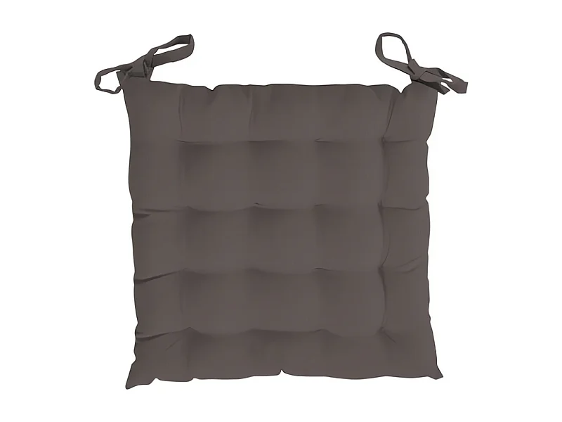 Cojin de silla acolchado 40x40 cm ALIX mocha