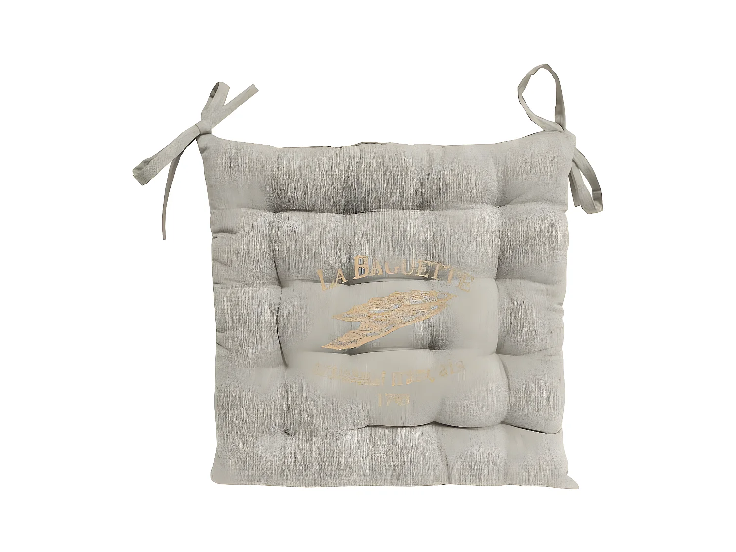 Dessus de chaise imprimé capitonné en coton BAGUETTE