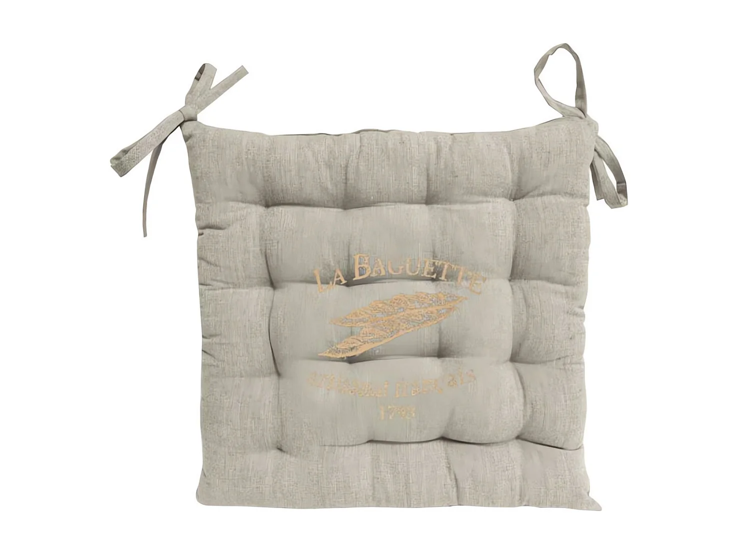 Dessus de chaise imprimé capitonné en coton BAGUETTE