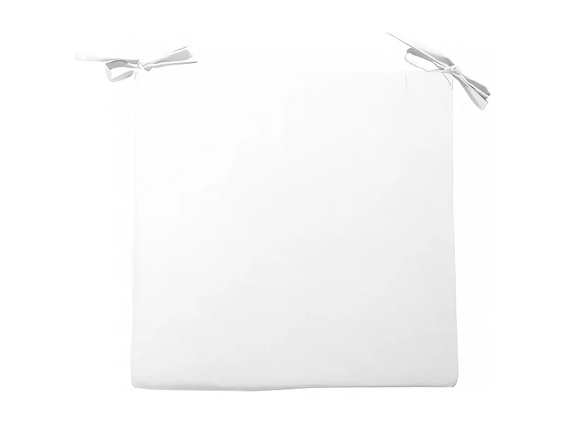 Cojin de silla de exterior impermeabilizada 40x40x5 cm ALIX blanco, de Soleil d'ocre
