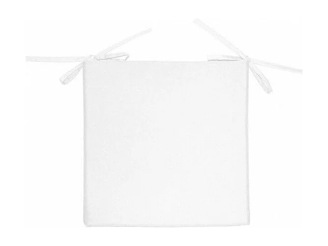 Cojin de silla de exterior impermeabilizada 40x40x5 cm ALIX blanco, de Soleil d'ocre