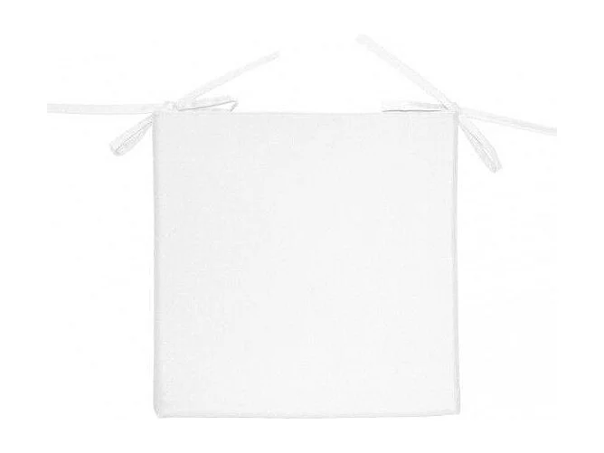 Dessus de chaise outdoor imperméabilisé 40x40x5 cm ALIX blanc, par Soleil d'ocre