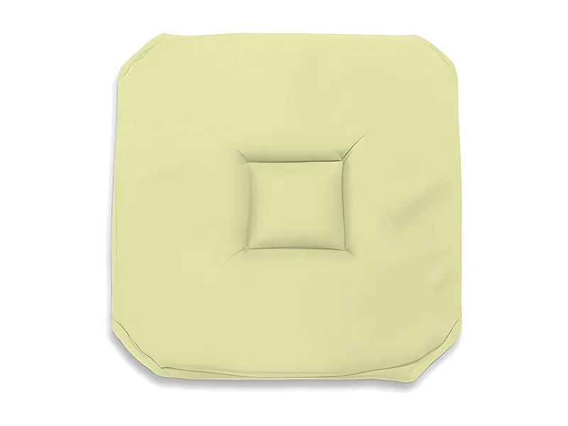 Dessus de chaise gobelin 40X40X3 cm ALIX vert citron, par Soleil d'ocre