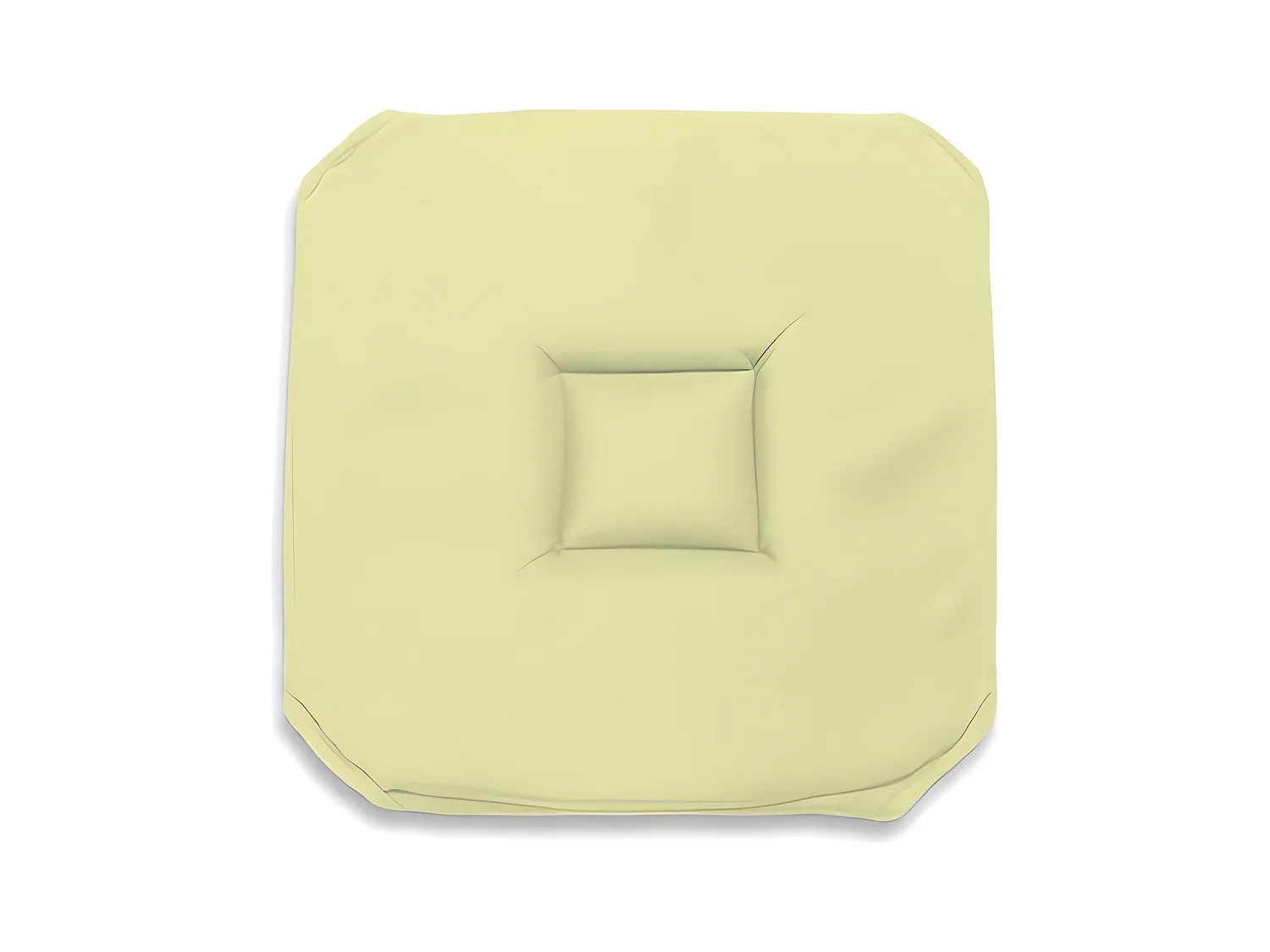 Dessus de chaise gobelin 40X40X3 cm ALIX vert citron, par Soleil d'ocre