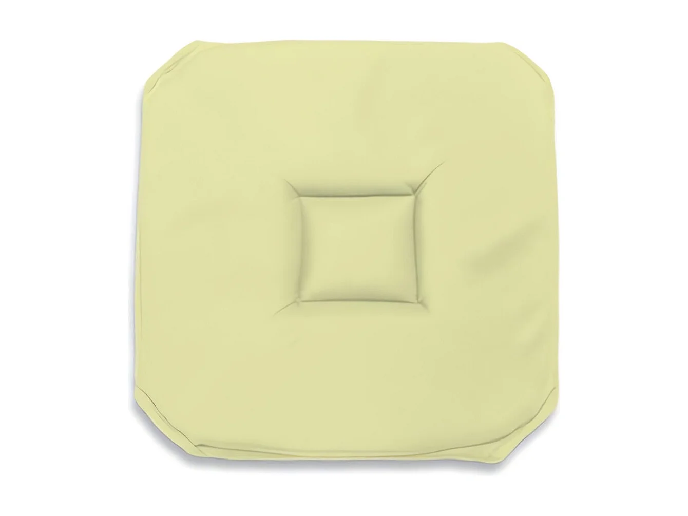 Dessus de chaise gobelin 40X40X3 cm ALIX vert citron, par Soleil d'ocre