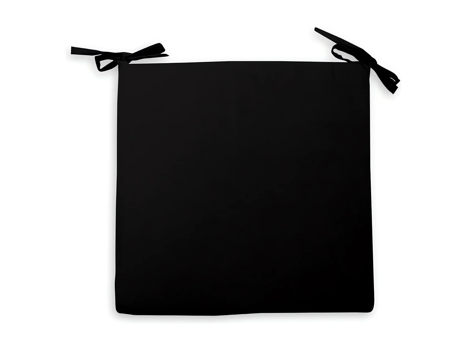 Cojin de silla exterior impermeabilizada 40X40X5 cm ALIX negro, por sol ocre
