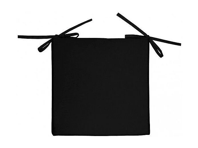 Cojin de silla exterior impermeabilizada 40X40X5 cm ALIX negro, por sol ocre