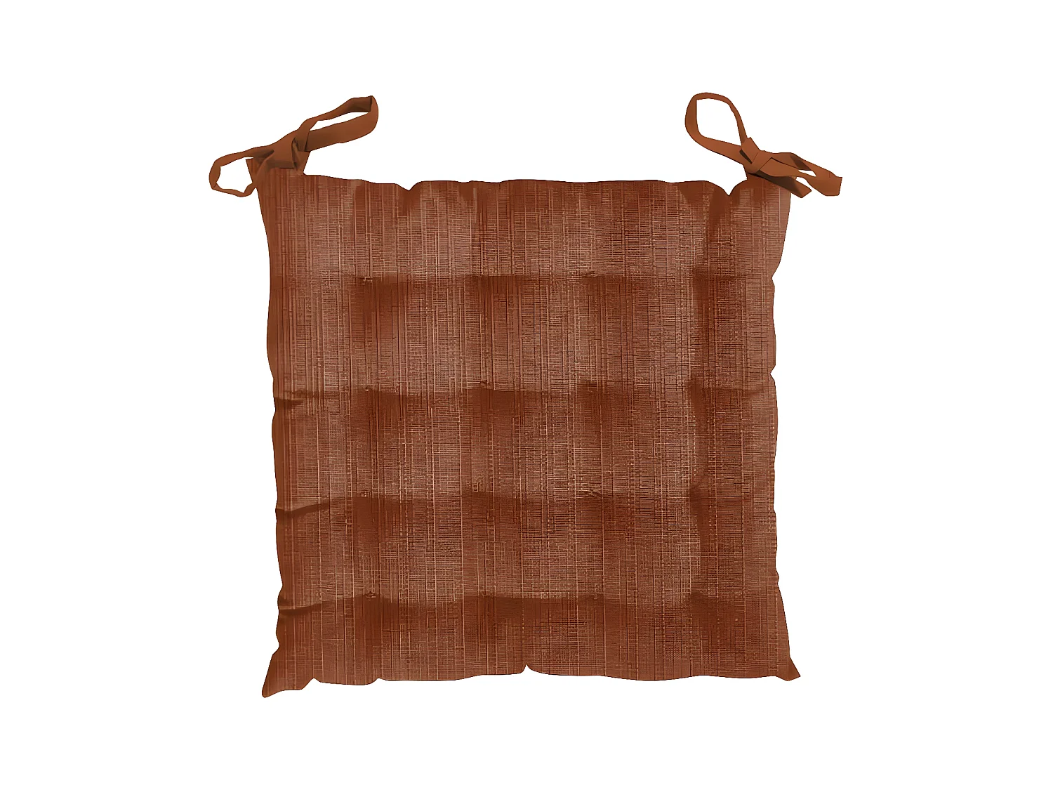 Dessus de chaise capitonné en velours VELVET terracotta, par Soleil d'Ocre
