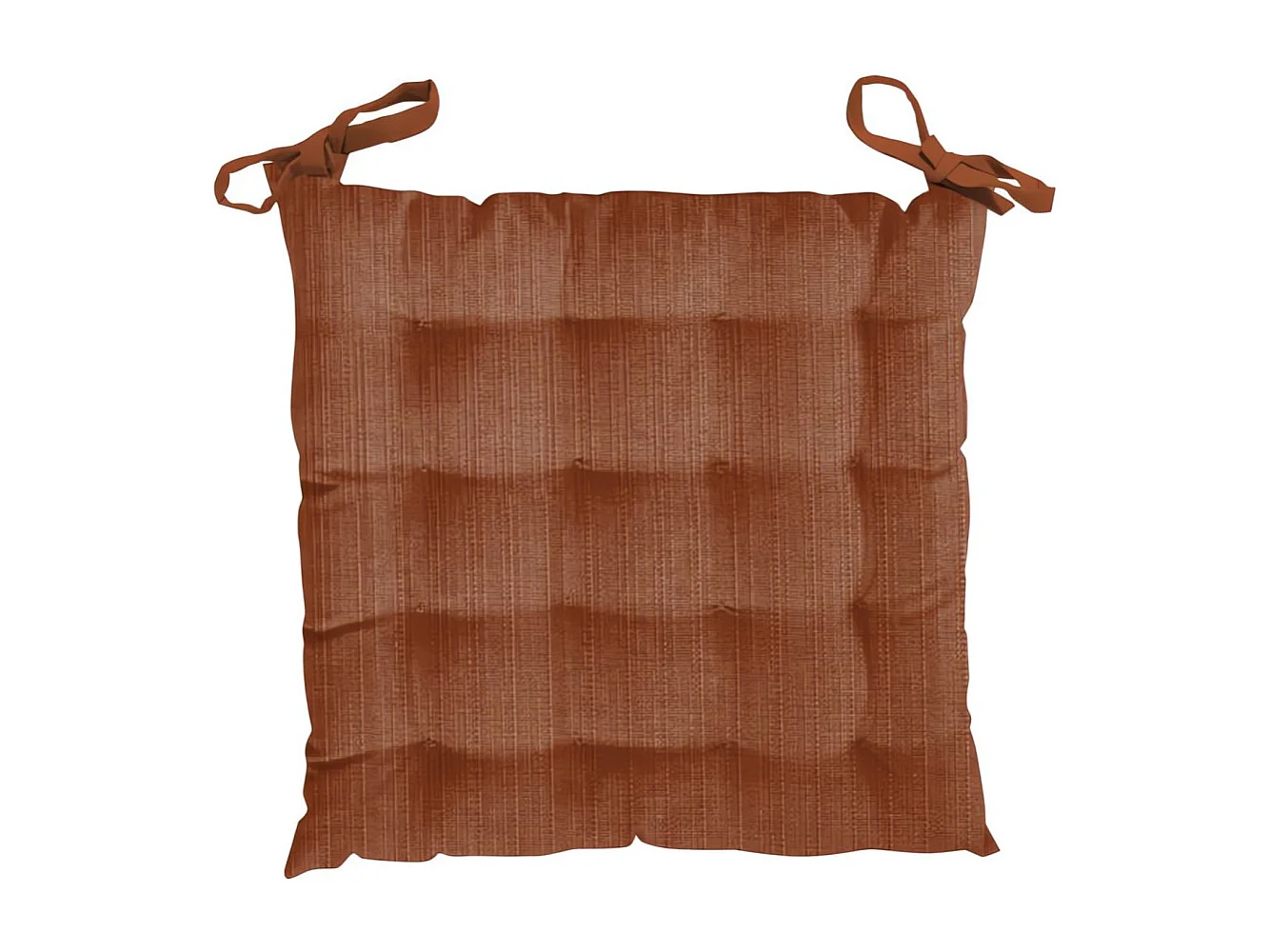 Dessus de chaise capitonné en velours VELVET terracotta, par Soleil d'Ocre