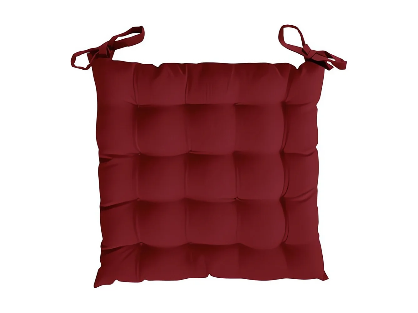 Cojin de silla acolchado 40x40 cm ALIX rojo