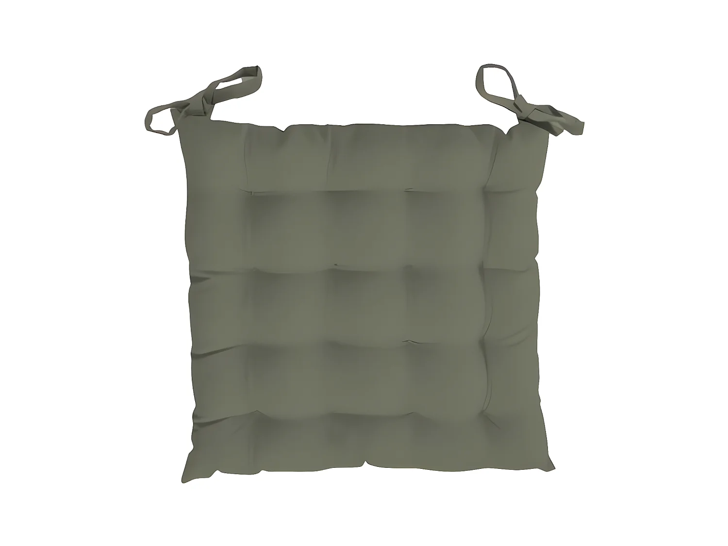 Cojin de silla tapizada 40x40x5 cm ALIX caqui , de Soleil d'ocre