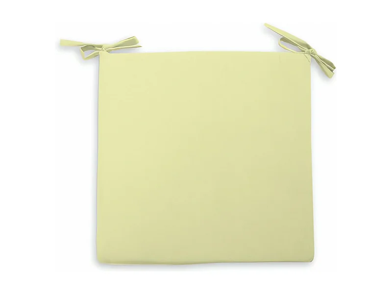 Cojin de silla de exterior impermeabilizada 40x40X5 cm ALIX verde lima, de Soleil d'ocre